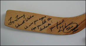 Chico Resch - Autographed stick